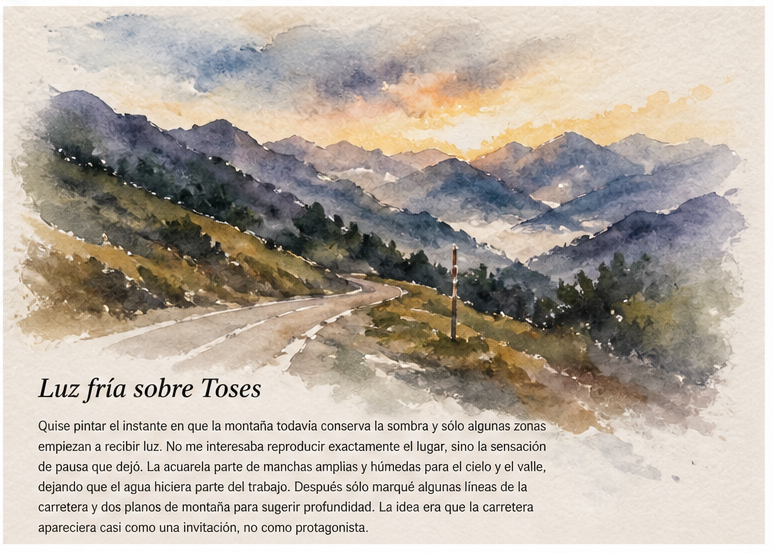 Luz fría sobre Toses